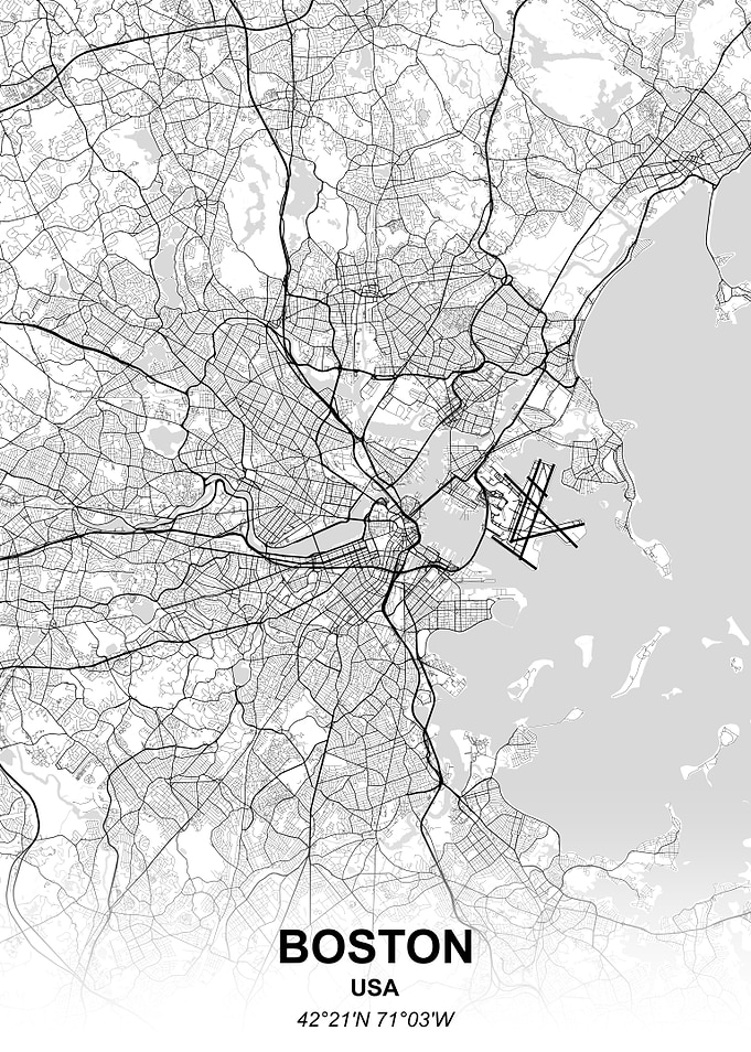 Boston city map