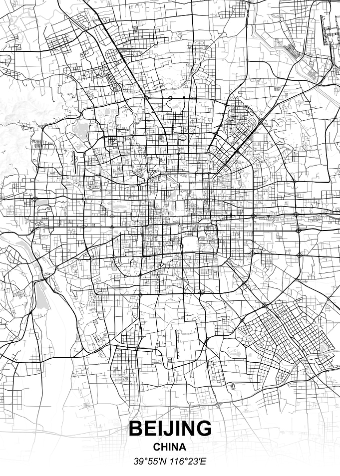 Beijing city map