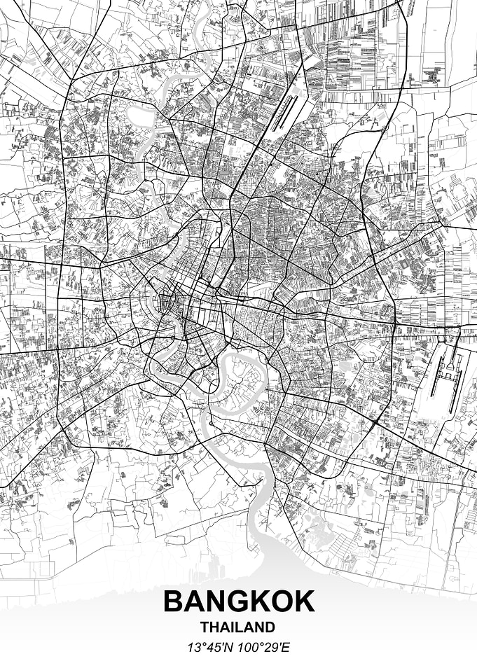 Bangkok city map