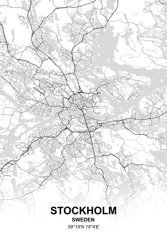Stockholm city map