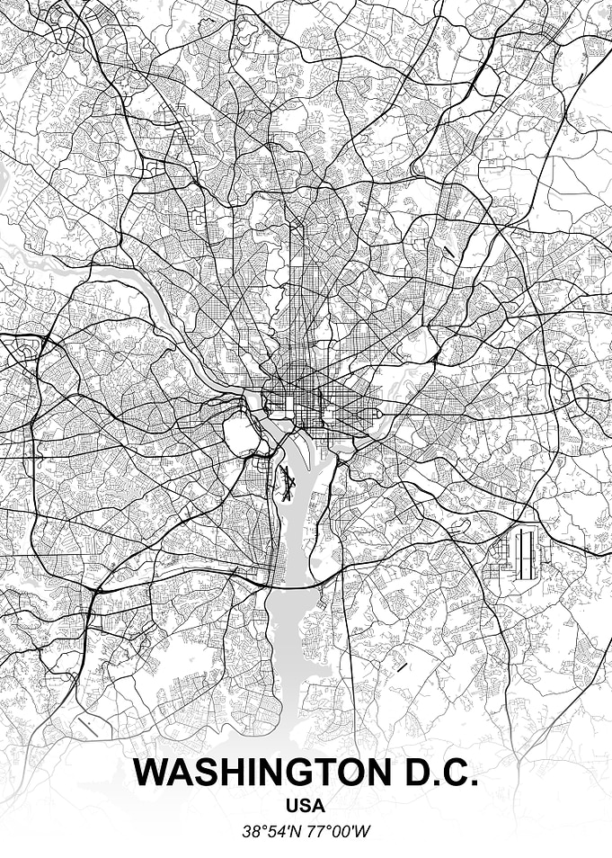 Washington D.C. city map