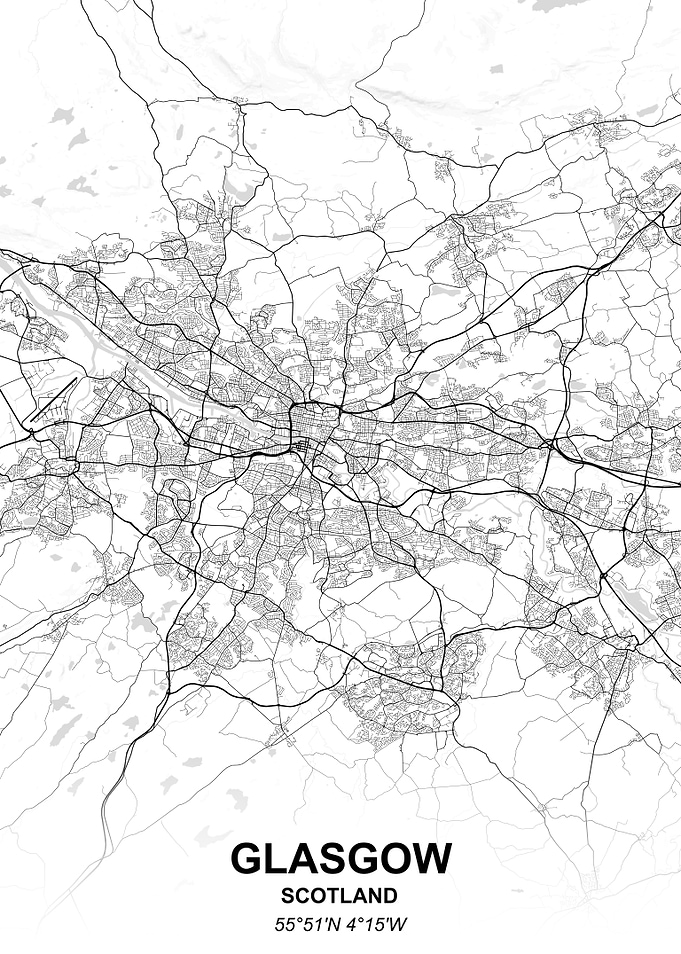 Glasgow city map