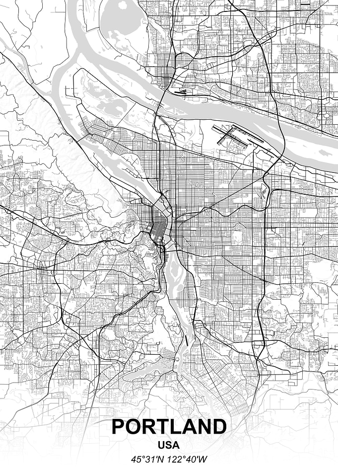 Portland city map