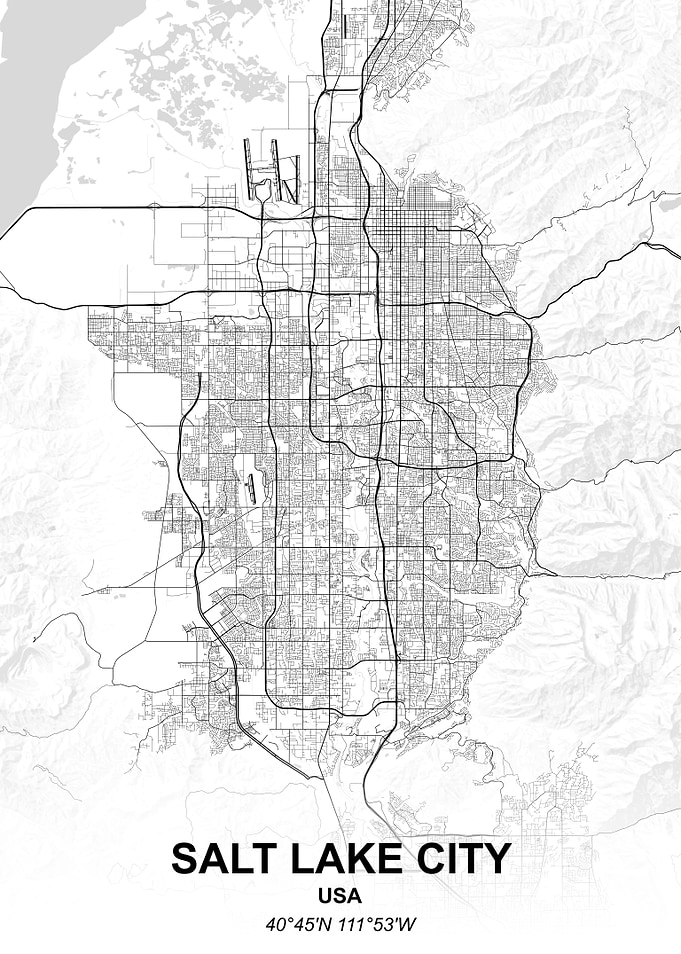 Salt Lake City city map