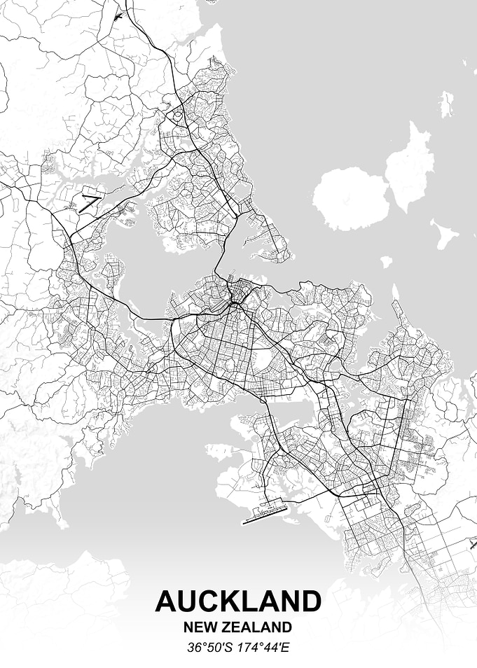 Auckland city map