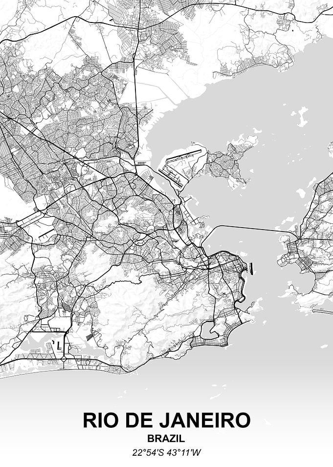 Rio de Janeiro city map