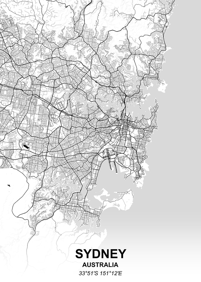 Sydney city map