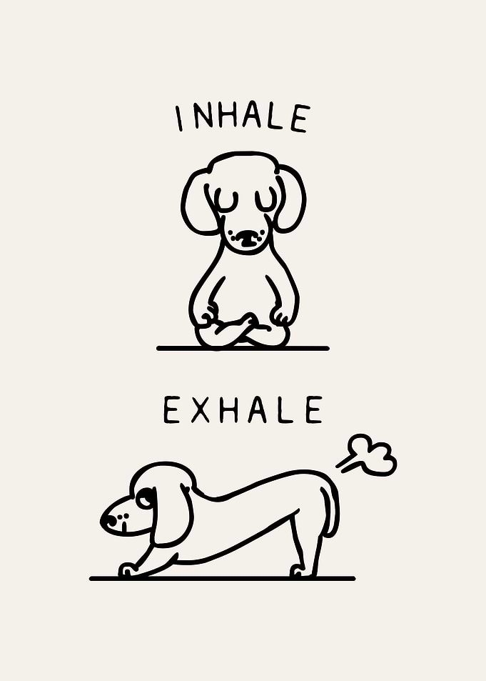 Inhale Exhale Dachshund