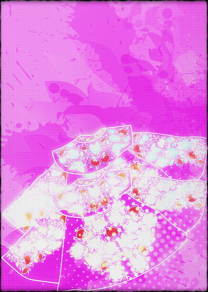 CAPOTE MAGENTA Y ORO