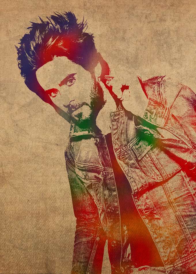 Jared Leto Watercolor