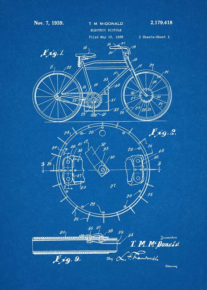 1938 Electric Bicycle