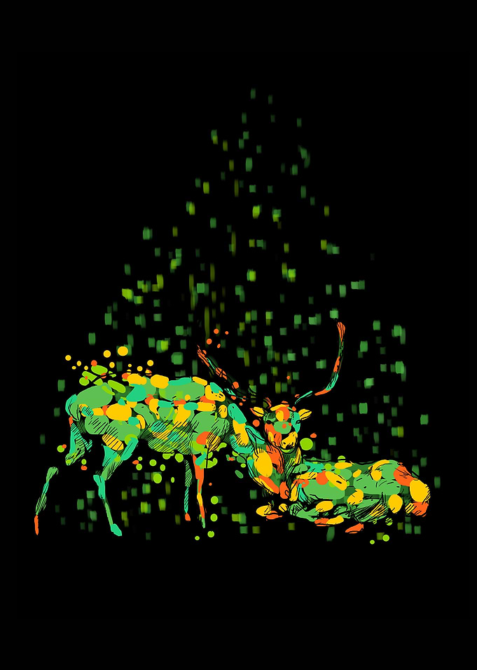 camouflage deers