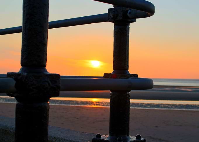 sunset in wirral