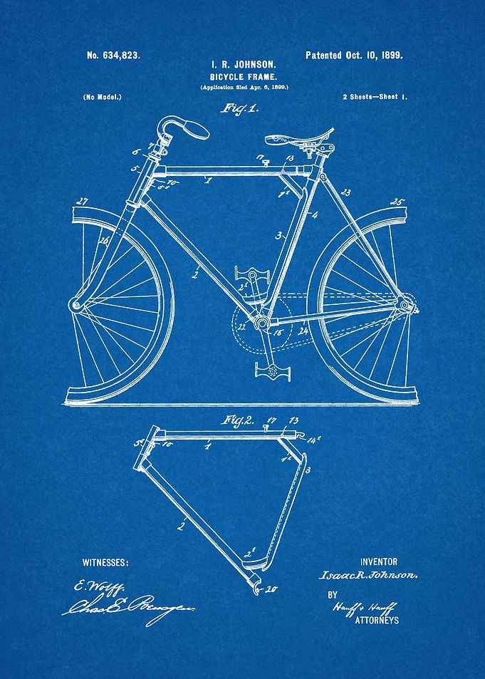1899 Bicycle Frame