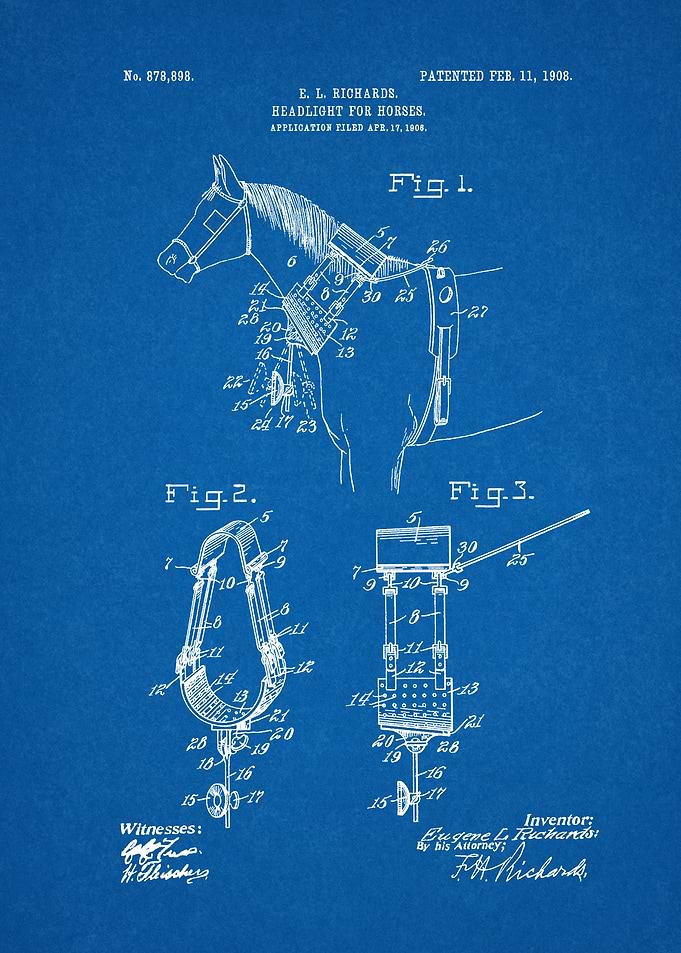 1936 Headlight for Horses