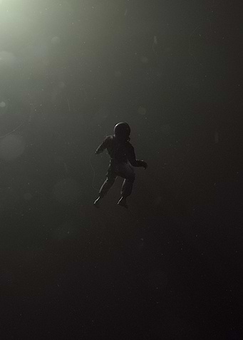 austronaut in space