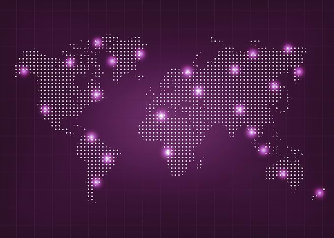 Dotted World Map