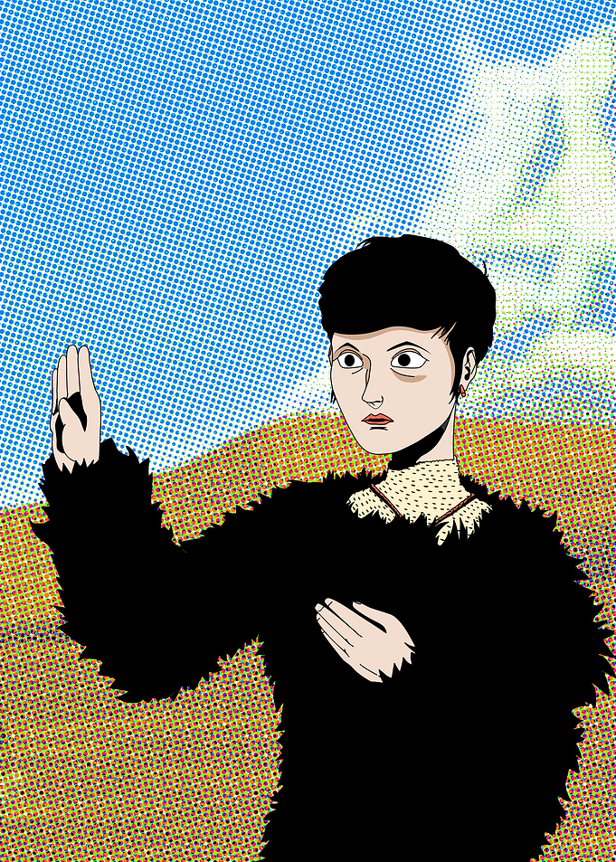 Bowie on the desert
