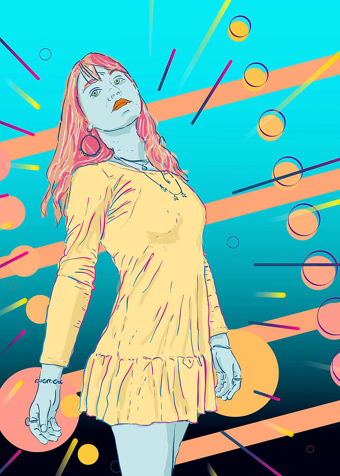 woman in dress