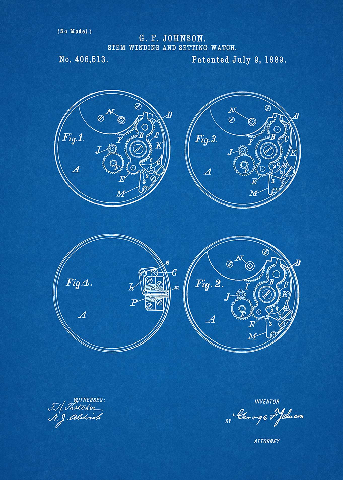 1889 Stem Winding and Sett