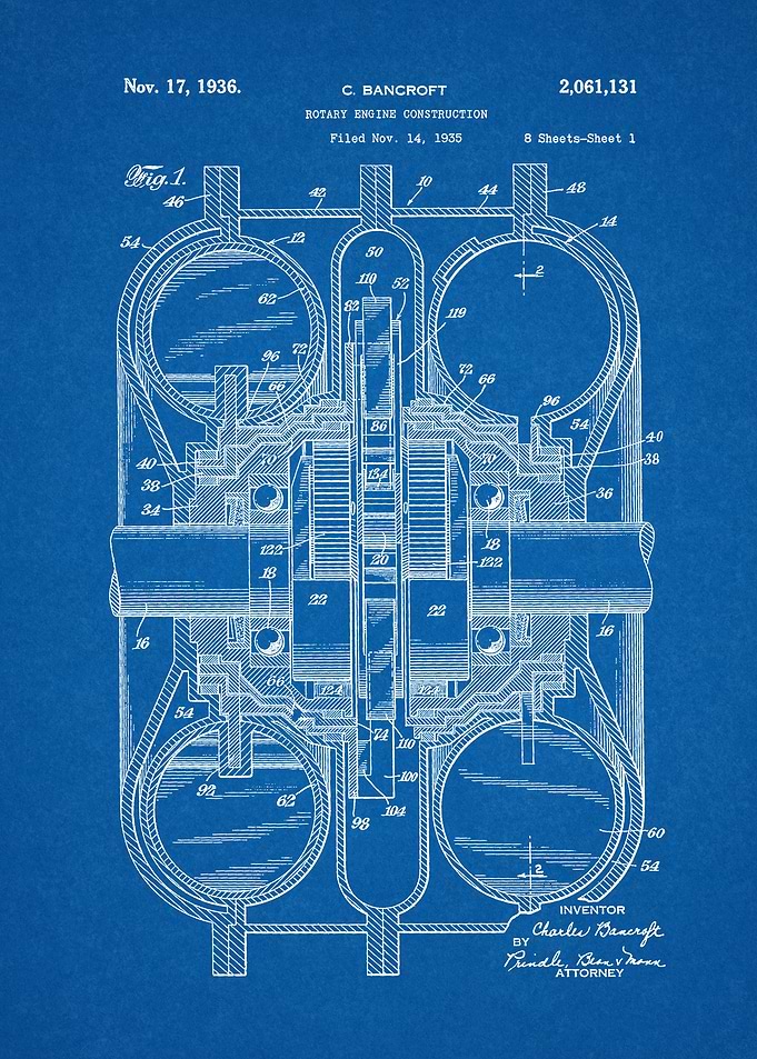 1935 Rotary Engine