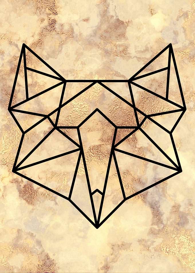 Geometric Fox Art