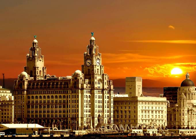 sunset over the graces
