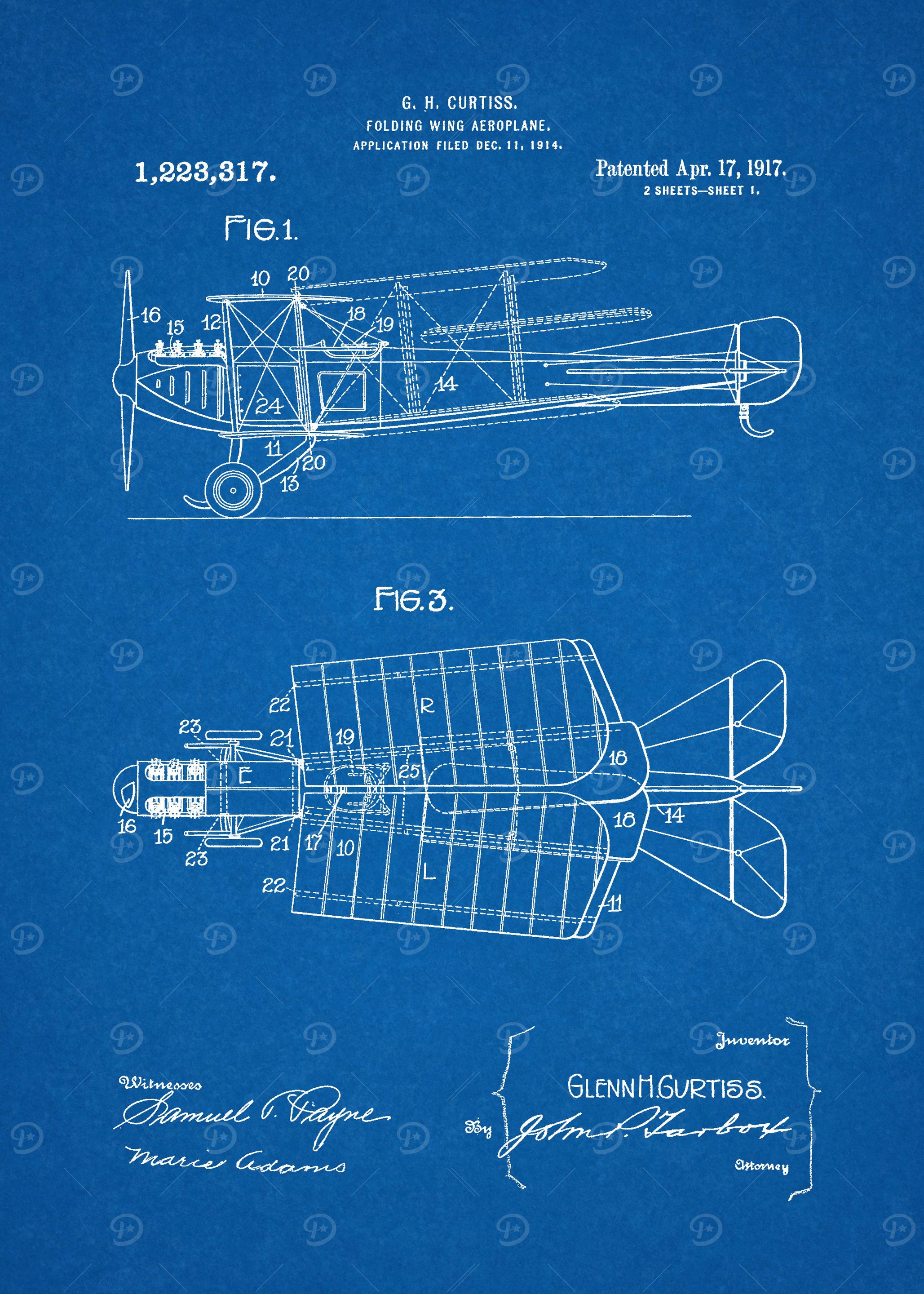 1917 Folding Wing Aeroplan