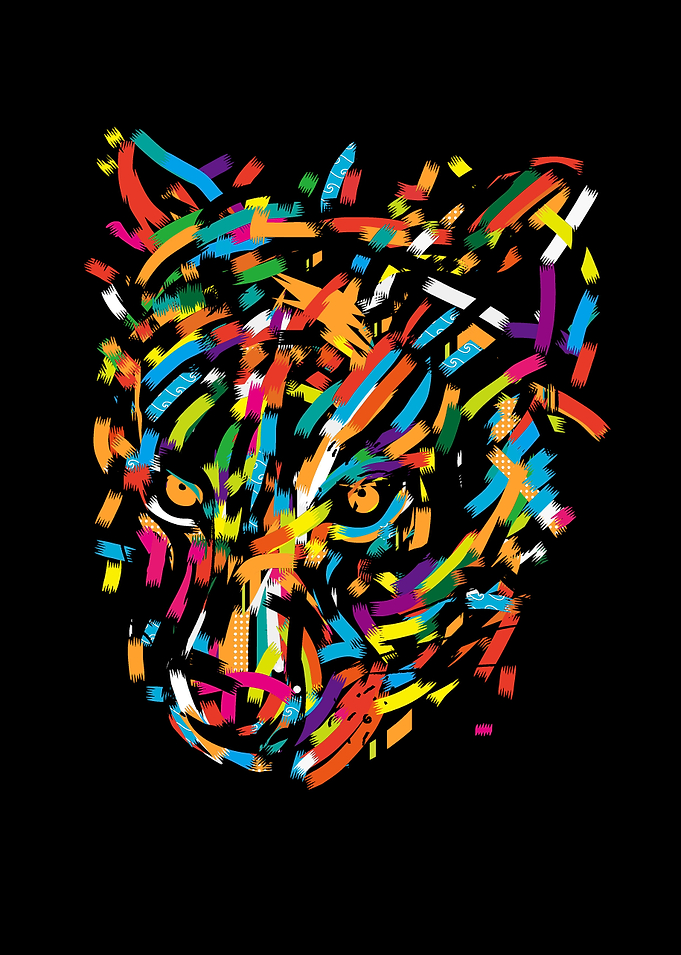graphic leopard