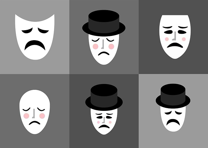Sad Mime Expressions