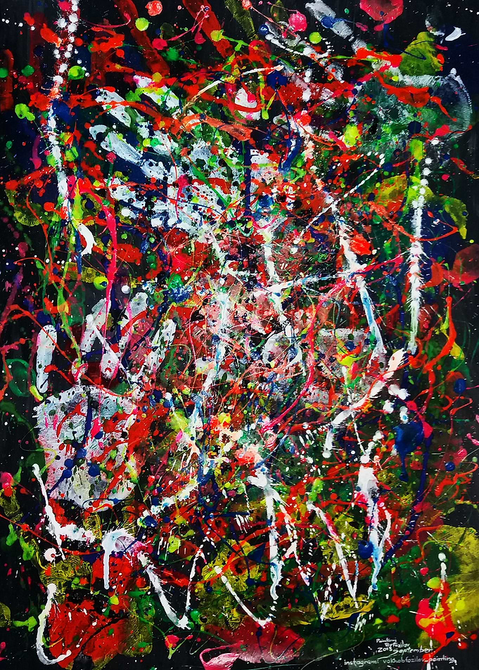Splatters with my fingers