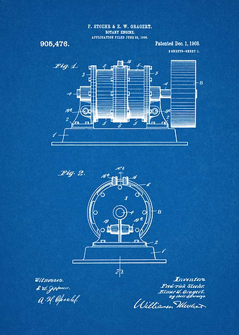 1908 Rotary Engine