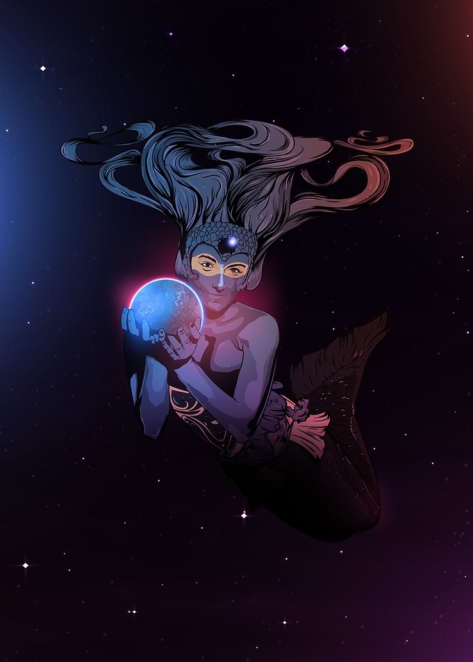 Mermaid In space