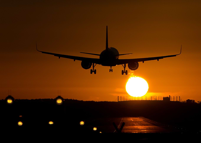 A320neo In The Sunset