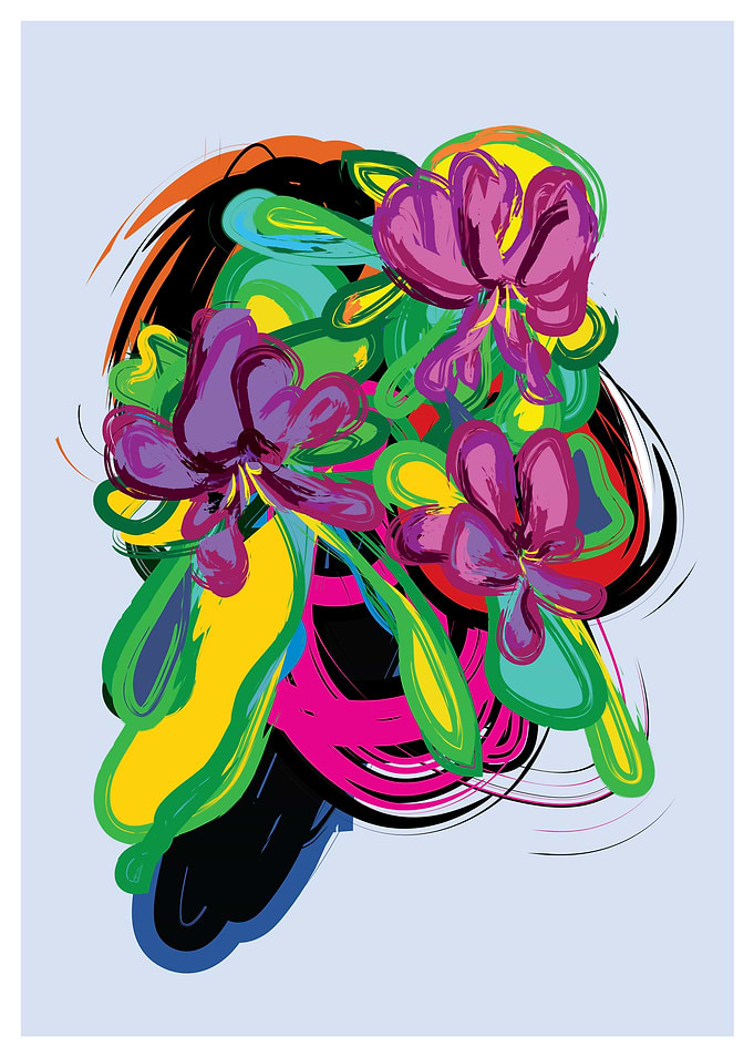 pop of the flower