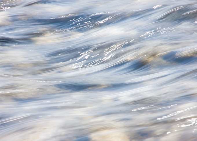 Gentle waves on the water