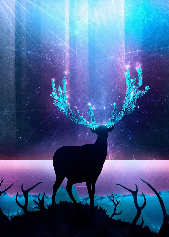 Greenery Deer - Sterling
