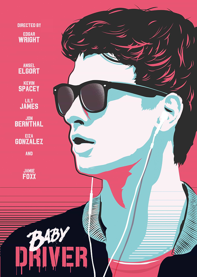 Baby Driver movie art