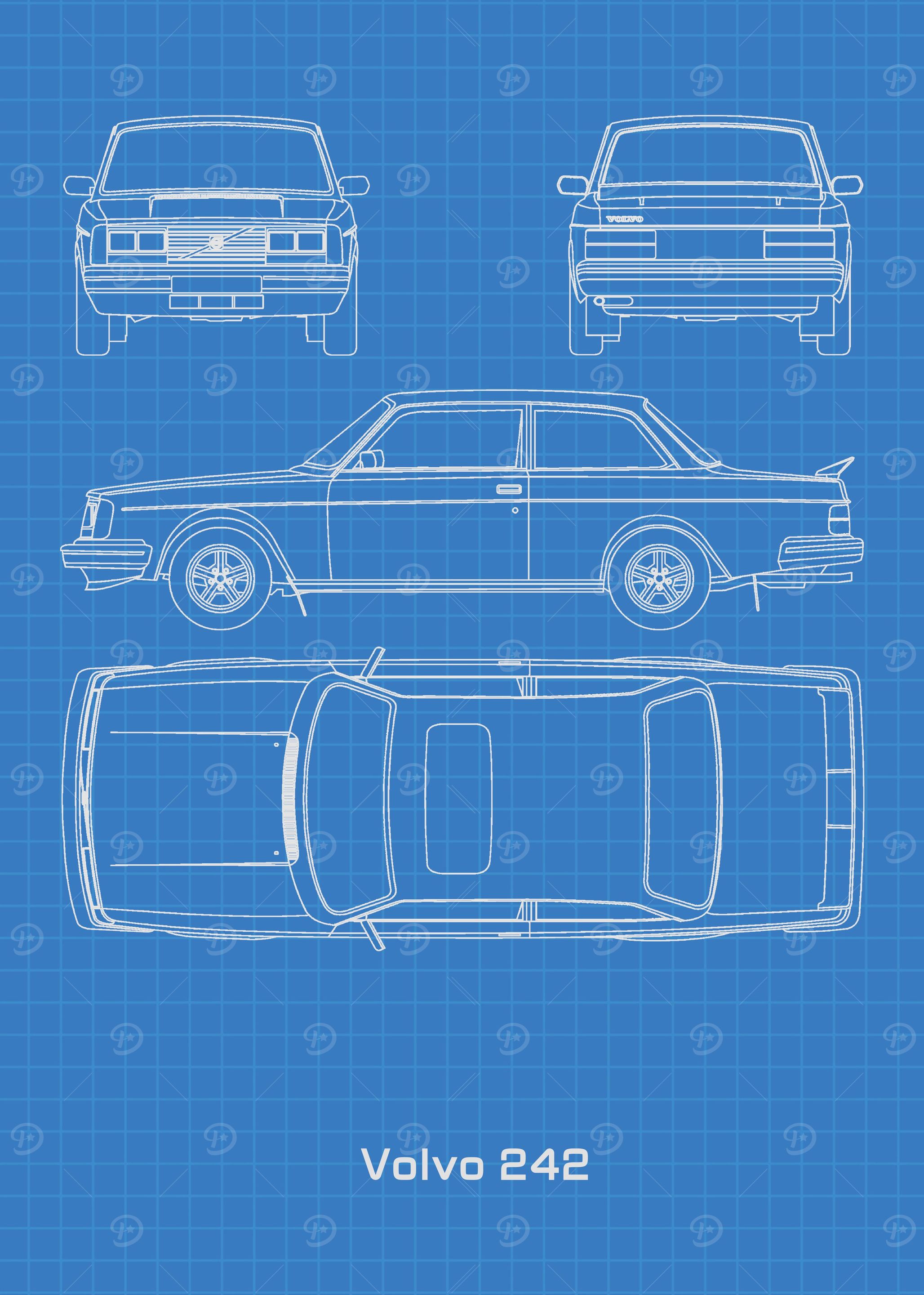 Volvo 242 Blueprint
