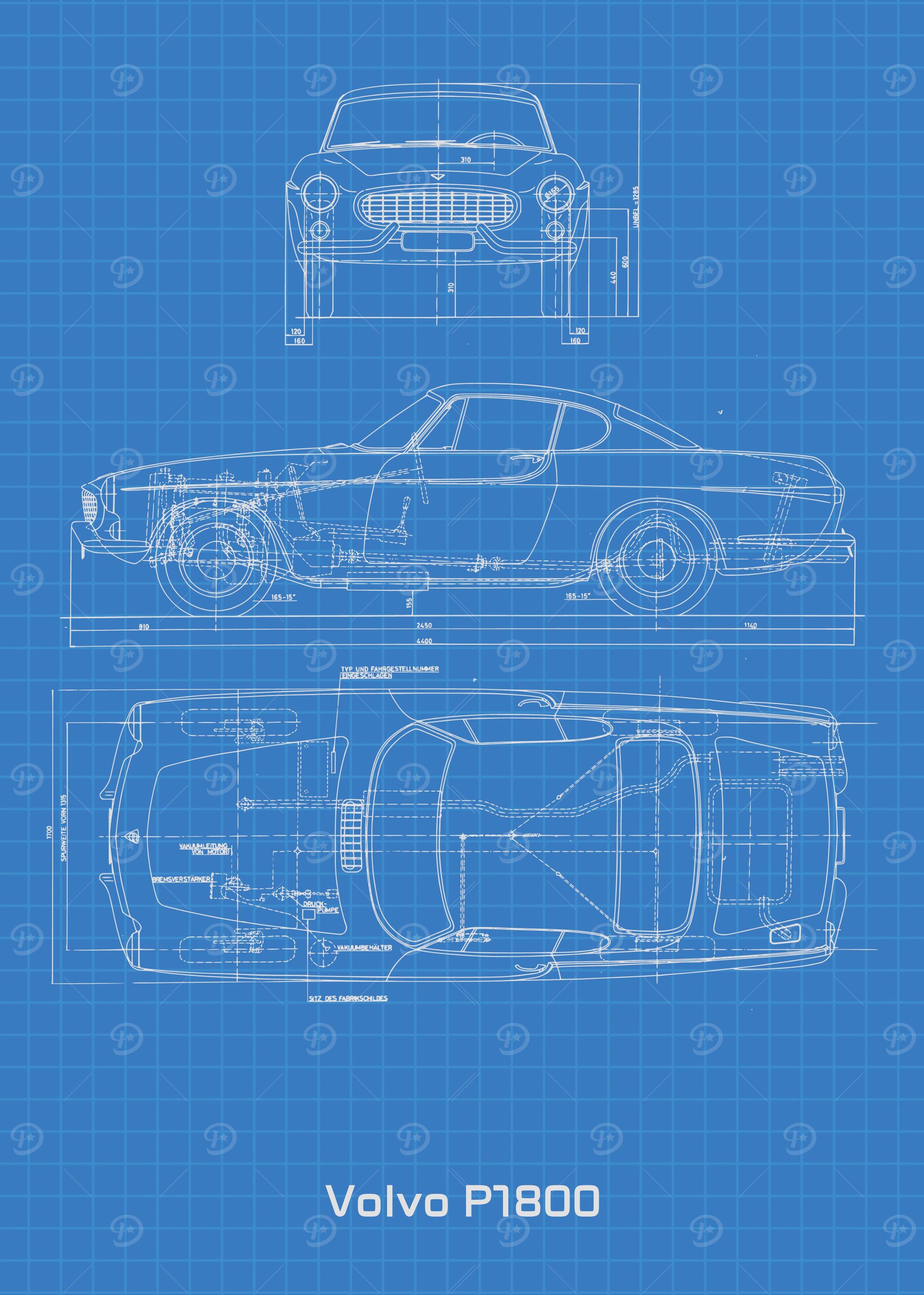 Volvo P1800 Blueprint