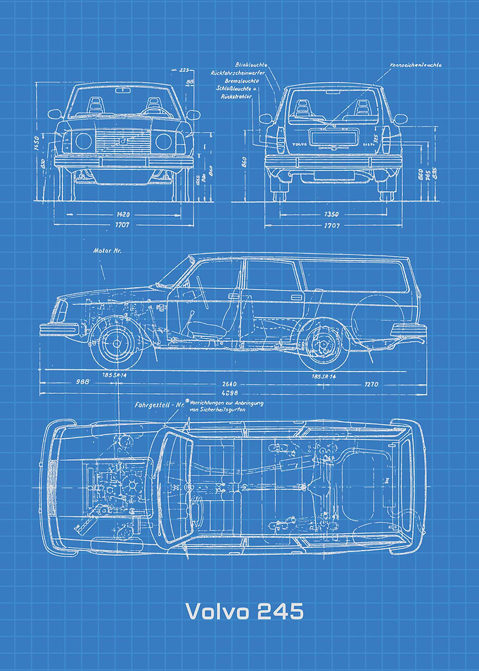 Volvo 245 Blueprint