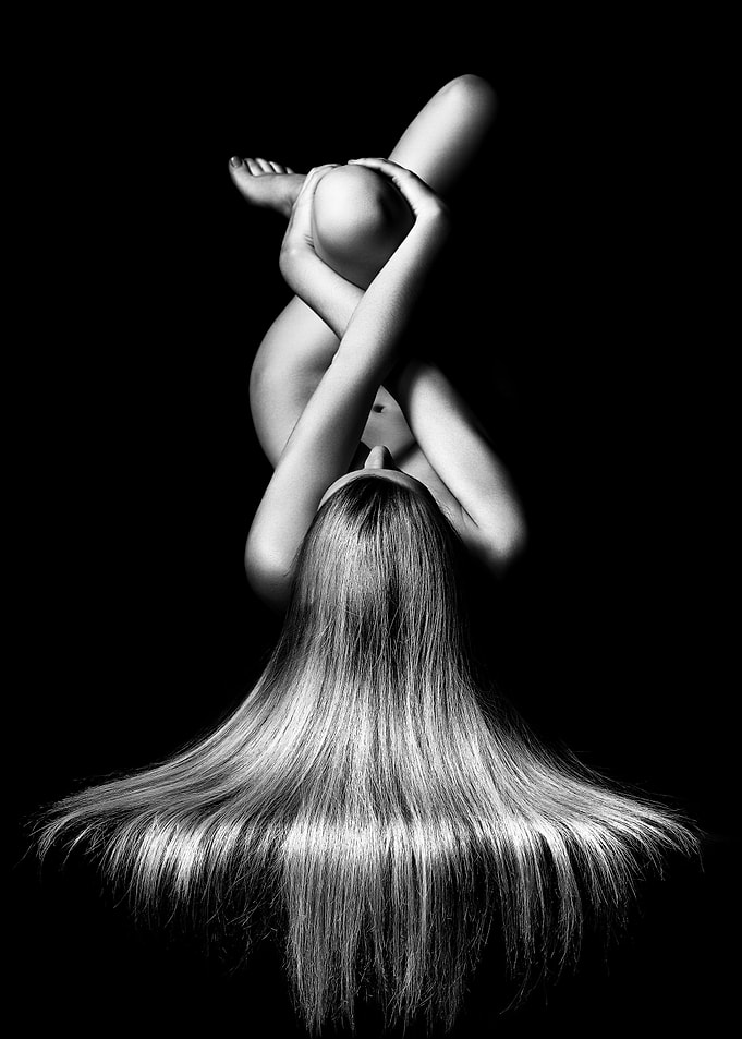 Nude woman bodyscape