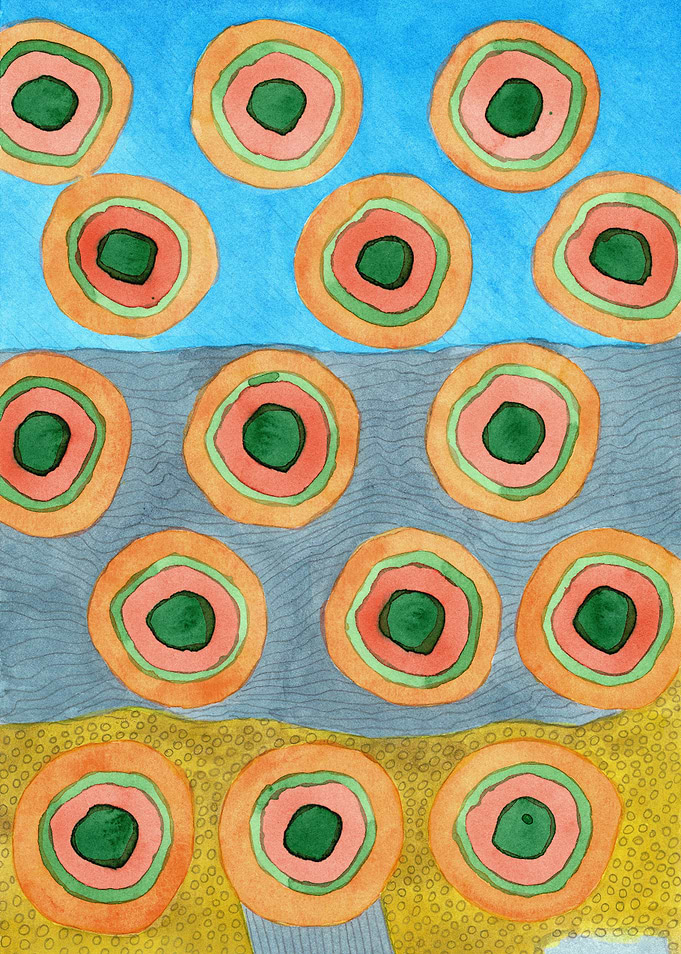 Circles at a Beach