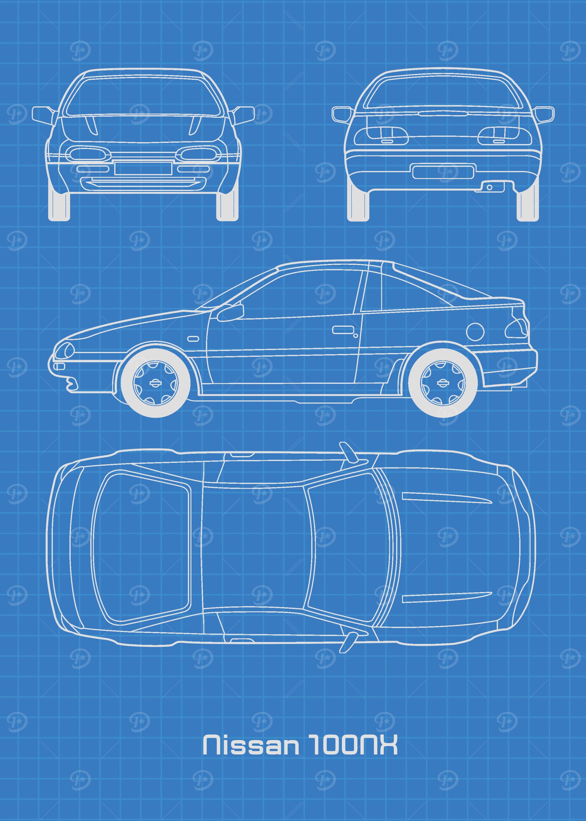 Nissan 100NX Blueprint