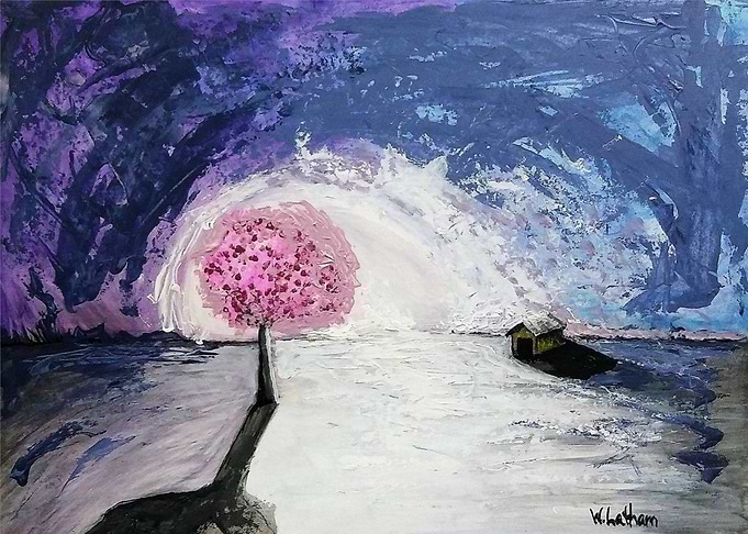 'Blue sunset light'