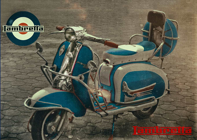 Vintage Lambretta scooter