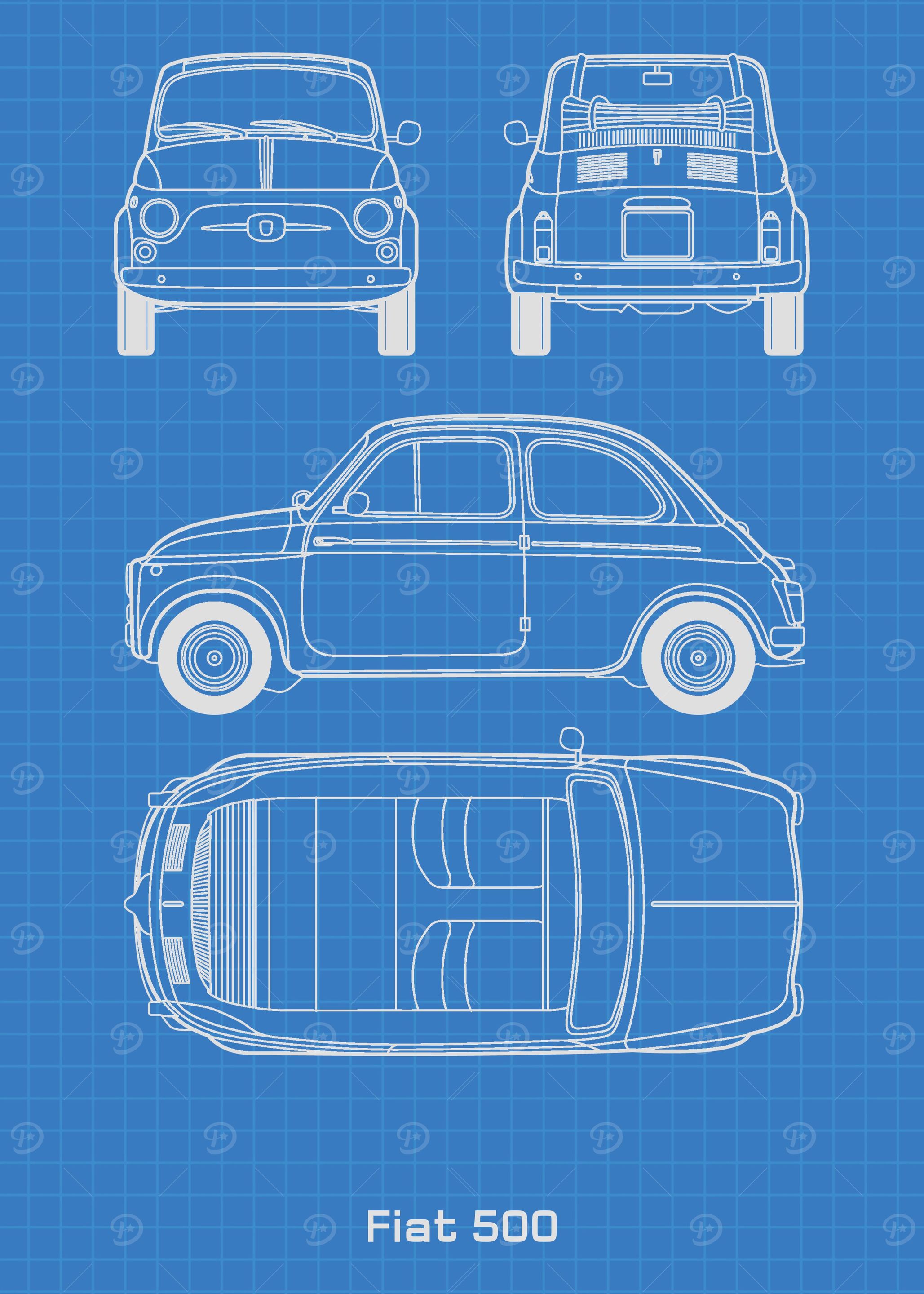 Fiat 500 Blueprint