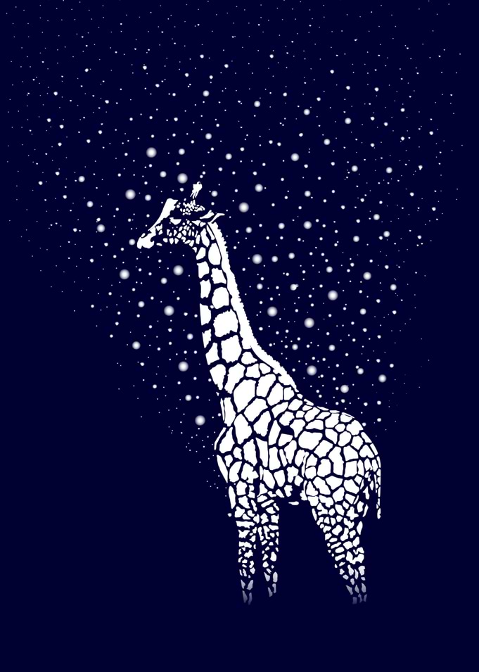 Hollow-Albino Giraffe