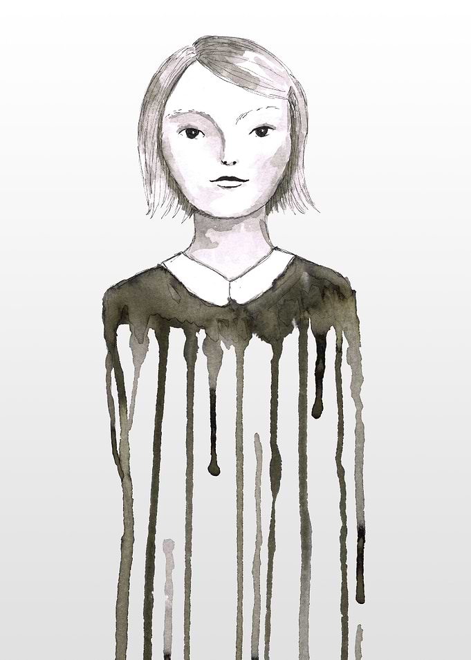 Dripping girl