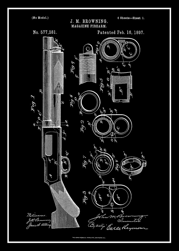 Patent Poster Winchester
